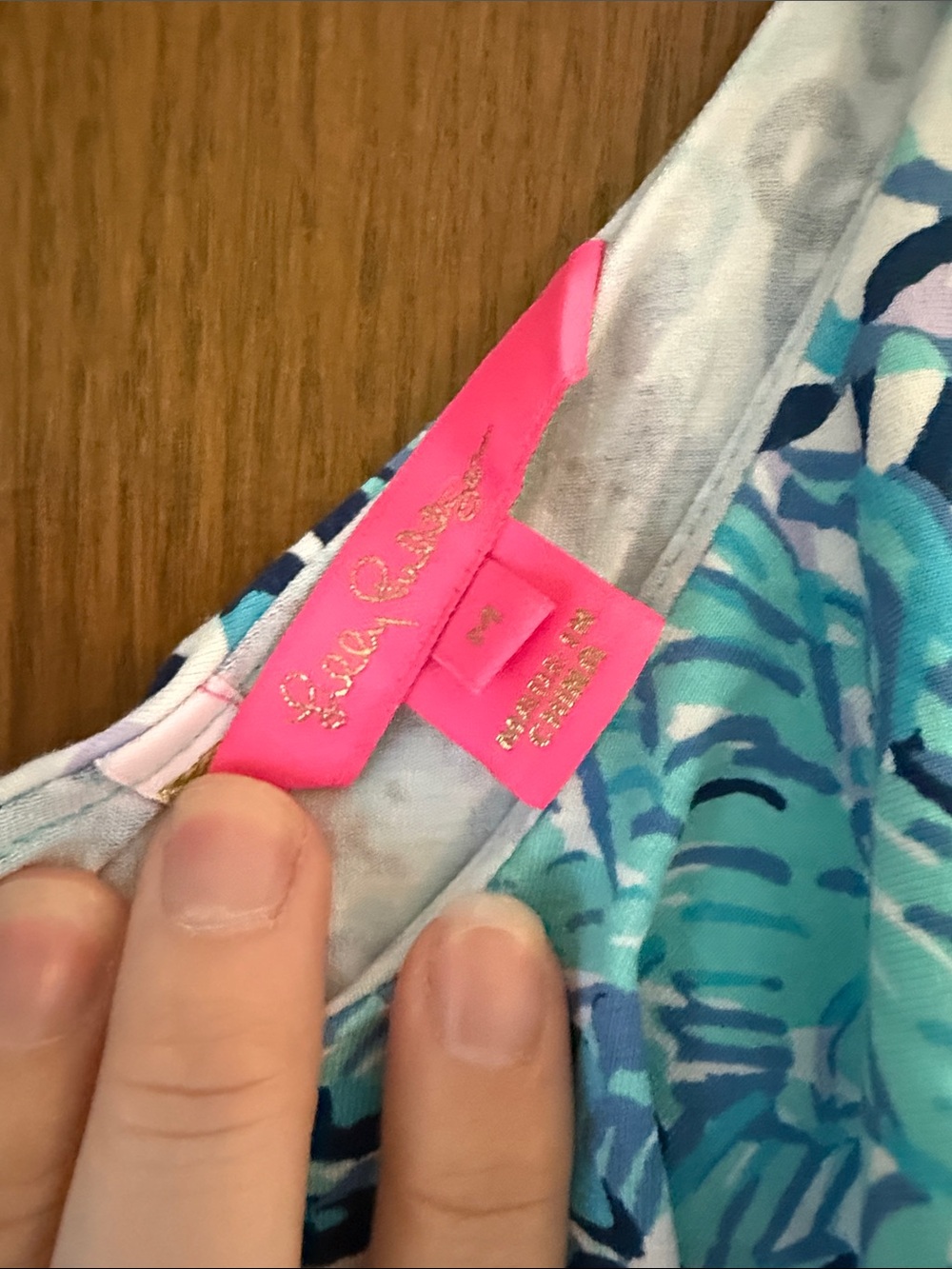 Lilly Pulitzer Blue & Aqua Printed Ruffled Romper - Picture 2 of 3